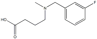 4-{[(3-fluorophenyl)methyl](methyl)amino}butanoic acid 结构式
