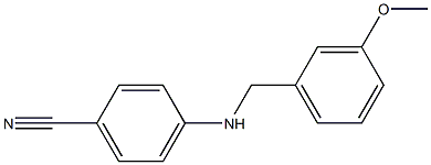 4-{[(3-methoxyphenyl)methyl]amino}benzonitrile 结构式