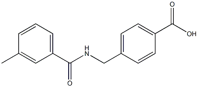 4-{[(3-methylphenyl)formamido]methyl}benzoic acid 结构式