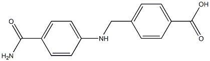 4-{[(4-carbamoylphenyl)amino]methyl}benzoic acid 结构式