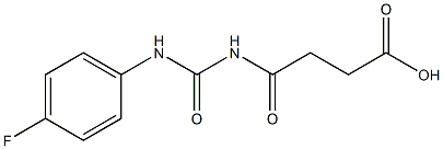 4-{[(4-fluorophenyl)carbamoyl]amino}-4-oxobutanoic acid 结构式