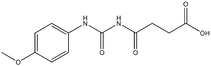 4-{[(4-methoxyphenyl)carbamoyl]amino}-4-oxobutanoic acid 结构式