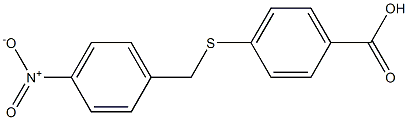 4-{[(4-nitrophenyl)methyl]sulfanyl}benzoic acid 结构式