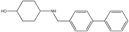 4-{[(4-phenylphenyl)methyl]amino}cyclohexan-1-ol 结构式