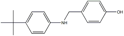 4-{[(4-tert-butylphenyl)amino]methyl}phenol 结构式