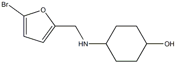 4-{[(5-bromofuran-2-yl)methyl]amino}cyclohexan-1-ol 结构式