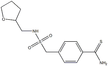 4-{[(oxolan-2-ylmethyl)sulfamoyl]methyl}benzene-1-carbothioamide 结构式