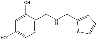 4-{[(thiophen-2-ylmethyl)amino]methyl}benzene-1,3-diol 结构式