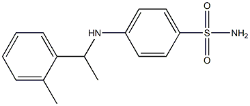 4-{[1-(2-methylphenyl)ethyl]amino}benzene-1-sulfonamide 结构式