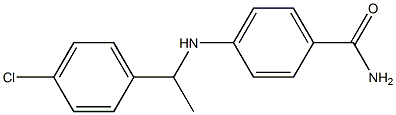 4-{[1-(4-chlorophenyl)ethyl]amino}benzamide 结构式