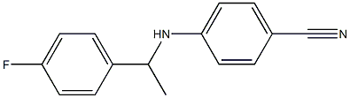 4-{[1-(4-fluorophenyl)ethyl]amino}benzonitrile 结构式