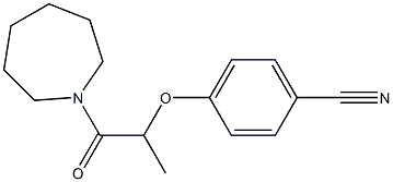 4-{[1-(azepan-1-yl)-1-oxopropan-2-yl]oxy}benzonitrile 结构式