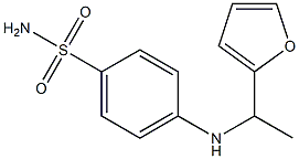 4-{[1-(furan-2-yl)ethyl]amino}benzene-1-sulfonamide 结构式