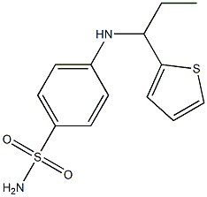 4-{[1-(thiophen-2-yl)propyl]amino}benzene-1-sulfonamide 结构式