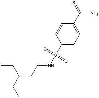 4-{[2-(diethylamino)ethyl]sulfamoyl}benzene-1-carbothioamide 结构式