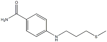 4-{[3-(methylsulfanyl)propyl]amino}benzamide 结构式