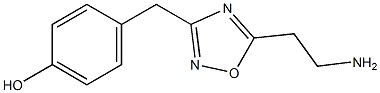 4-{[5-(2-aminoethyl)-1,2,4-oxadiazol-3-yl]methyl}phenol 结构式