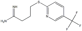 4-{[5-(trifluoromethyl)pyridin-2-yl]sulfanyl}butanimidamide 结构式