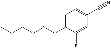 4-{[butyl(methyl)amino]methyl}-3-fluorobenzonitrile 结构式