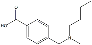 4-{[butyl(methyl)amino]methyl}benzoic acid 结构式