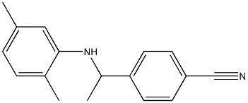 4-{1-[(2,5-dimethylphenyl)amino]ethyl}benzonitrile 结构式