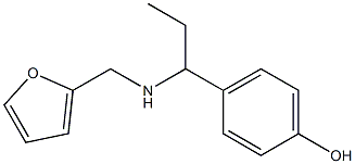 4-{1-[(2-furylmethyl)amino]propyl}phenol 结构式