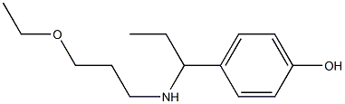 4-{1-[(3-ethoxypropyl)amino]propyl}phenol 结构式