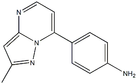 4-{2-methylpyrazolo[1,5-a]pyrimidin-7-yl}aniline 结构式