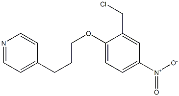 4-{3-[2-(chloromethyl)-4-nitrophenoxy]propyl}pyridine 结构式