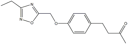 4-{4-[(3-ethyl-1,2,4-oxadiazol-5-yl)methoxy]phenyl}butan-2-one 结构式