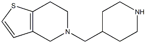 4-{4H,5H,6H,7H-thieno[3,2-c]pyridin-5-ylmethyl}piperidine 结构式