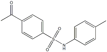 4-acetyl-N-(4-methylphenyl)benzene-1-sulfonamide 结构式