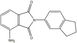 4-amino-2-(2,3-dihydro-1H-inden-5-yl)-2,3-dihydro-1H-isoindole-1,3-dione 结构式
