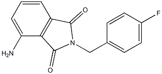 4-amino-2-[(4-fluorophenyl)methyl]-2,3-dihydro-1H-isoindole-1,3-dione 结构式