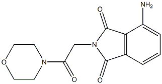 4-amino-2-[2-(morpholin-4-yl)-2-oxoethyl]-2,3-dihydro-1H-isoindole-1,3-dione 结构式