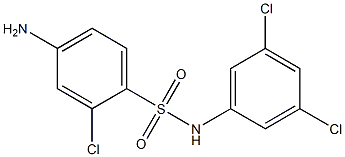 4-amino-2-chloro-N-(3,5-dichlorophenyl)benzene-1-sulfonamide 结构式
