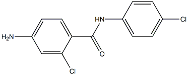 4-amino-2-chloro-N-(4-chlorophenyl)benzamide 结构式