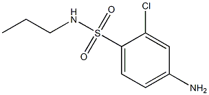 4-amino-2-chloro-N-propylbenzene-1-sulfonamide 结构式