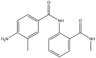 4-amino-3-methyl-N-{2-[(methylamino)carbonyl]phenyl}benzamide 结构式