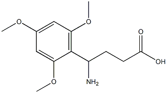 4-amino-4-(2,4,6-trimethoxyphenyl)butanoic acid 结构式