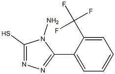 4-amino-5-[2-(trifluoromethyl)phenyl]-4H-1,2,4-triazole-3-thiol 结构式