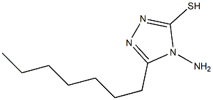 4-amino-5-heptyl-4H-1,2,4-triazole-3-thiol 结构式
