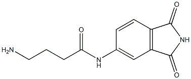 4-amino-N-(1,3-dioxo-2,3-dihydro-1H-isoindol-5-yl)butanamide 结构式