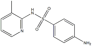 4-amino-N-(3-methylpyridin-2-yl)benzene-1-sulfonamide 结构式