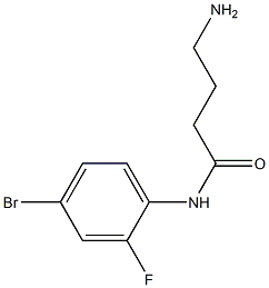 4-amino-N-(4-bromo-2-fluorophenyl)butanamide 结构式