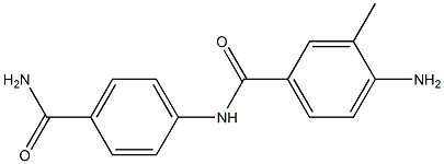 4-amino-N-(4-carbamoylphenyl)-3-methylbenzamide 结构式