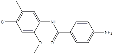 4-amino-N-(4-chloro-2-methoxy-5-methylphenyl)benzamide 结构式