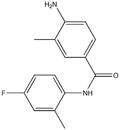 4-amino-N-(4-fluoro-2-methylphenyl)-3-methylbenzamide 结构式