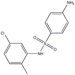 4-amino-N-(5-chloro-2-methylphenyl)benzenesulfonamide 结构式