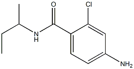 4-amino-N-(sec-butyl)-2-chlorobenzamide 结构式